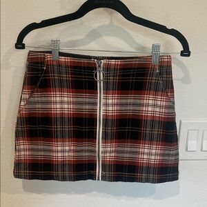 Volcom Frochickie Plaid Mini Skirt